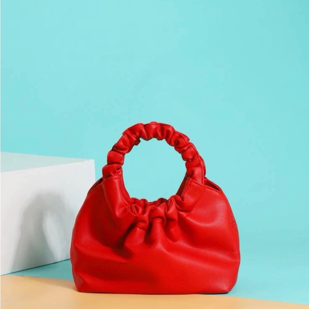 Minimalist Ruched Satchel Bag